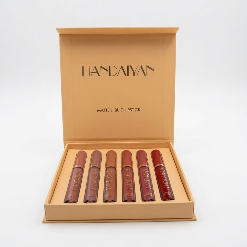 Handaivan - Set de 6 Labiales Líquidos Mate