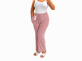 Pantalón Palazzo Rib – Rosa Palo