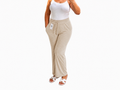 Pantalón Palazzo Rib – Color beige