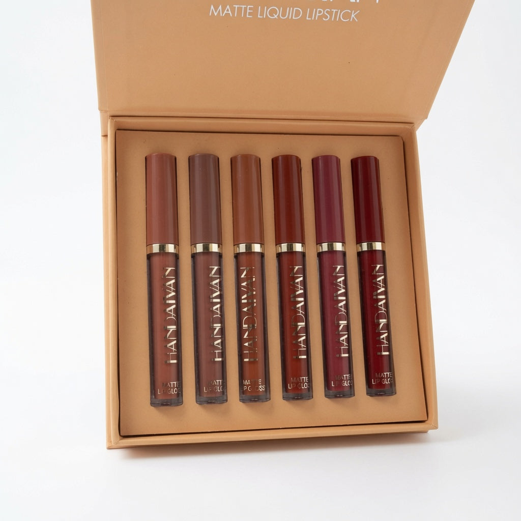 Handaivan - Set de 6 Labiales Líquidos Mate